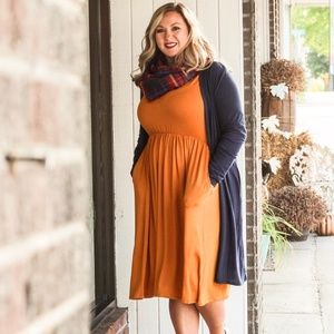 Long sleeve cotton dress